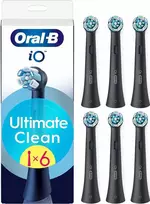 Oral-B iO Ultimate Clean vaihtoharjat, 6 kpl, musta