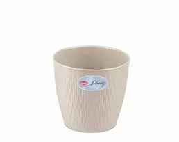 Stefanplast gėlių vazonas Liberty Ø30x27cm baltas