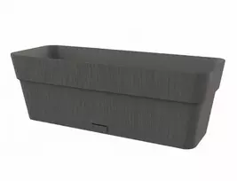 Stefanplast gėlių dėžutė su padėklu Ethica 30x13x12cm pilka