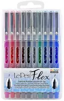 MARVY rašikliai teptukiniu galiuku #4800-10A „Le Pen Flex” Primary, 10 vnt.