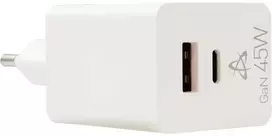 Sbox 45 W GaN namų įkroviklis su USB-C ir USB-A