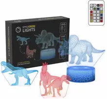 Manta SNL117RGB LED lempa Šviesos dekoracija Dinozaurai RGB 3D