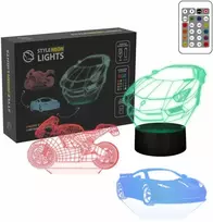 Manta SNL120RGB LED lempa, šviesos dekoracija, transporto priemonės, 1 RGB 3D