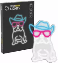 Manta SNL114MT Style Neon Lights BULDOG WITH GLASSES