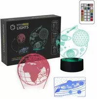 Manta SNL118RGB LED lempa Šviesos dekoracija Kosmos RGB 3D