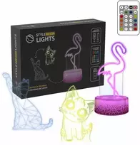 Manta SNL119RGB LED lempa Šviesos dekoracija Gyvūnai RGB 3D