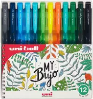Gelio rašiklis Uni-Ball Signo My Bujo 0,7 mm su 12 vnt. įvairių spalvų