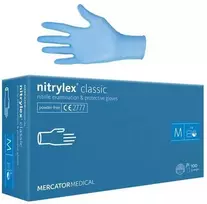Mercator Medical Mercator Nitrylex Classic vienkartinės nitrilo pirštinės, mėlynos (100vnt.) - L