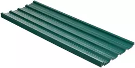 "Outsunny" 12 vienetų Trapecinis lakštas 129x45cm 7m² Cinkuotas stogo lakštas 0,25 mm Oro sąlygoms atsparus profiliuotas lakštas Cinkuotos plieninės stogo plokštės Stogo plokštės Gofruotos lakštinės plieninės plokštės stoginei stoginei Stoginė Žalia