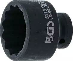 Bgs Technic Galvutė smūginė | 12 kampų | 12,5 mm (1/2") | 36 mm (5316)