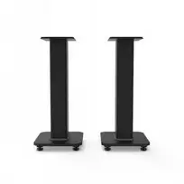 KANTO AUDIO 22" TALL FILLABLE SPEAKER STANDS WITH ISOLATION FEET - Juodas (PAIR)