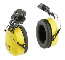 Apsauginės ausinės TOLLENSE prie šalmo Hogert HT5K176, geltonos