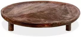Medinė lenta/servavimo padėklas su kojelėmis, 30 cm
