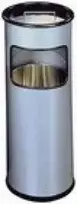 Durable 333023 šiukšliadėžė 17 l apvali metalinė sidabrinė