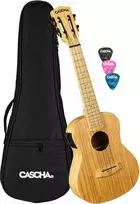 Elektro-akustinė koncertinė ukulelė Cascha Bamboo Natural HH 2313E