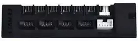 Lian Li EDGE HUB, 4x USB, 6x PWM – juodas