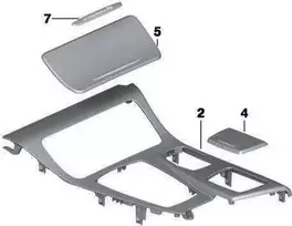 Bmw 5 F10 F11 Centro Konsolės Dėklas Originalus 51169206376