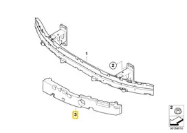BMW Priekinis Kairysis Stabdžių Atrama 5 E60 E61 Originalus 51117049241