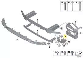 BMW Priekinis Dešinysis Adapteris X3 G01 X4 G02 Originalus 51117473458