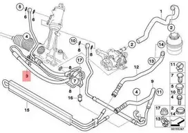 BMW Išsiplėtimo Žarna E88 E82 E90 E91 E92 E93 Originalus 32416784391