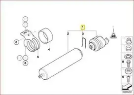 Bmw X1 E84 X3 F25 Degalų Filtras Su Šildymu Originalus 13328576972