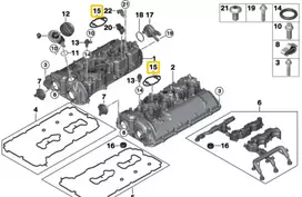 BMW Aukštos Slėgio Pompavimo Auslys 5 G30 F90 M5 G11 G12 X5 G05 Originalus 11128071821