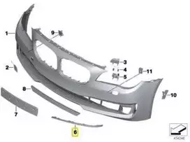 Bmw 7 F01 F02 F03 Kairys Guminis Juostas Originalus 51117295271