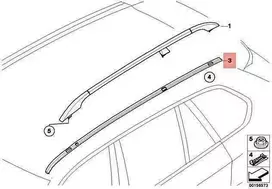 Bmw X5 E70 Stogelio Dekoratyvinis Paveikslas Desinysis Originalus 51137250392