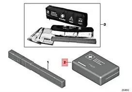BMW M3 Z3 M Roadster E28 E36 E46 Pirmosios pagalbos vaistinėlė Raudona originali 51478163269
