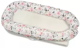 Baby Matex Kūdikio lizdelis „Rožės 09“ „DeLux“ kokoninis čiužinio spaudimą mažinantis įklotas