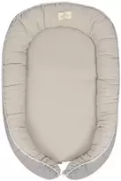 Baby Matex Kūdikio pozicionavimo lizdelis, medvilnės muslino ir vaflinio audinio, minkšti formuojami kraštai, tinkamas kelionėms, 55x80 cm, naujagimiams 0-6-8 mėnesių, kūdikio kokonas
