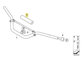BMW R 1200 GS K25 Rankenos Stiklo Krytis Juodas Baltas Originalus 46637706632