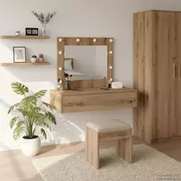 Makiažo stalas su stalčių Ruda 83 x 40 x 70 cm Apdirbta mediena