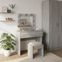 Makiažo stalas Pilka 83 x 40 x 70 cm Apdirbta mediena