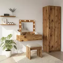 Makiažo stalas su stalčių Ruda 83 x 40 x 70 cm Apdirbta mediena