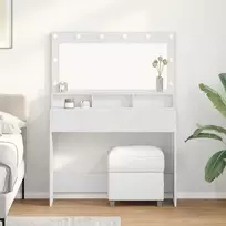 Makiažo stalas Balta 100 x 41 x 135 cm Apdirbta mediena