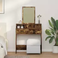 Makiažo stalas Rūkyta ąžuolas 79 x 41 x 140 cm Apdirbta mediena