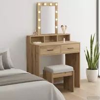 Makiažo stalas Ruda 79 x 41 x 140 cm Apdirbta mediena