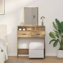Makiažo stalas su stalčių Amatininkų ąžuolas 79 x 41 x 140 cm