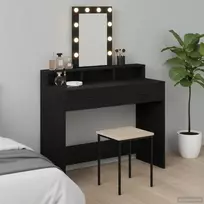 Makiažo stalas Juoda 100 x 41 x 140 cm Apdirbta mediena
