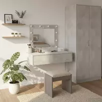 Makiažo stalas Pilka 83 x 40 x 70 cm Apdirbta mediena
