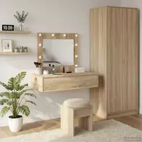 Makiažo stalas su stalčių Ruda 83 x 40 x 70 cm Apdirbta mediena