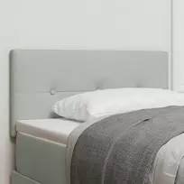 Galvūgalis Šviesiai pilka 90 cm Aksomas