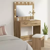 Makiažo stalas su stalčių Amatininkų ąžuolas 78,5 x 41 x 135 cm