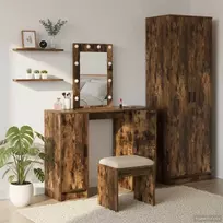 Makiažo stalas Ruda 102 x 33 x 135 cm Apdirbta mediena