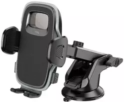 Automobilinis telefono laikiklis Hoco priekiniam stiklui / prietaisų skydeliui H15 juodas