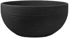 Apvalus sodo vazonas 60 x 28 cm antracito spalvos PATIO