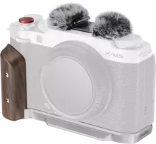 SmallRig 5261 L-Shape Mount Plate with Wooden Handle for FUJIFILM X-M5 Sliver
