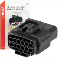 Vandeniui atspari 12 kontaktų elektros jungtis, 2,2 mm AMIO-04352