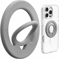 Spigen Dual Pop MagSafe telefono laikiklis, pilkas
